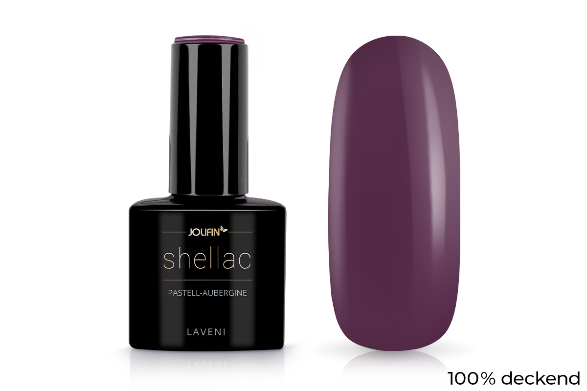Jolifin LAVENI Shellac - pastell-aubergine 10ml