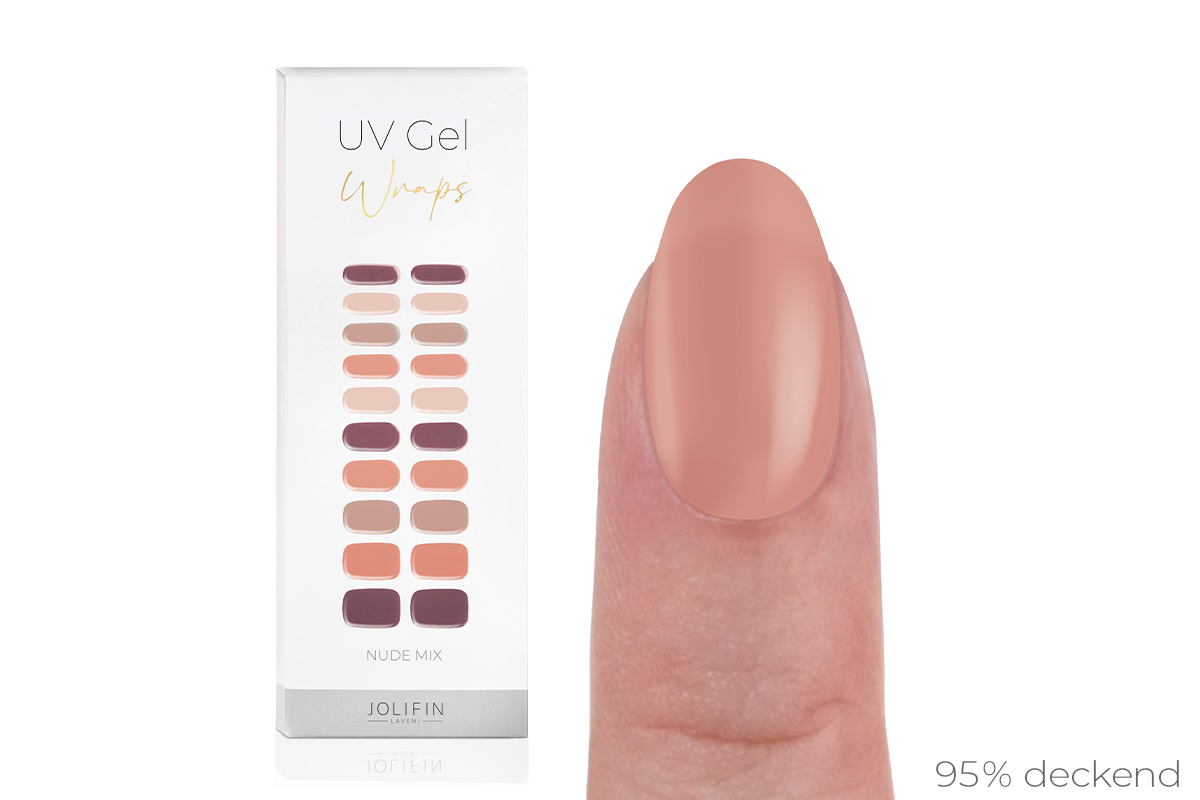 Jolifin LAVENI UV Gel-Wraps - nude mix