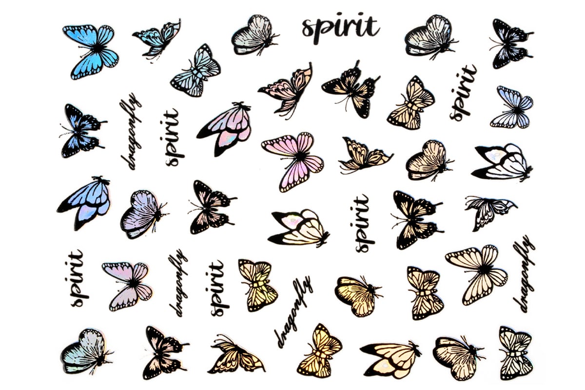 Jolifin LAVENI XL Sticker - Butterfly Hologramm Nr. 9