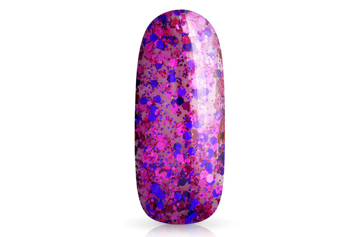Jolifin LAVENI Farbgel - purple-magenta Glitter 5ml