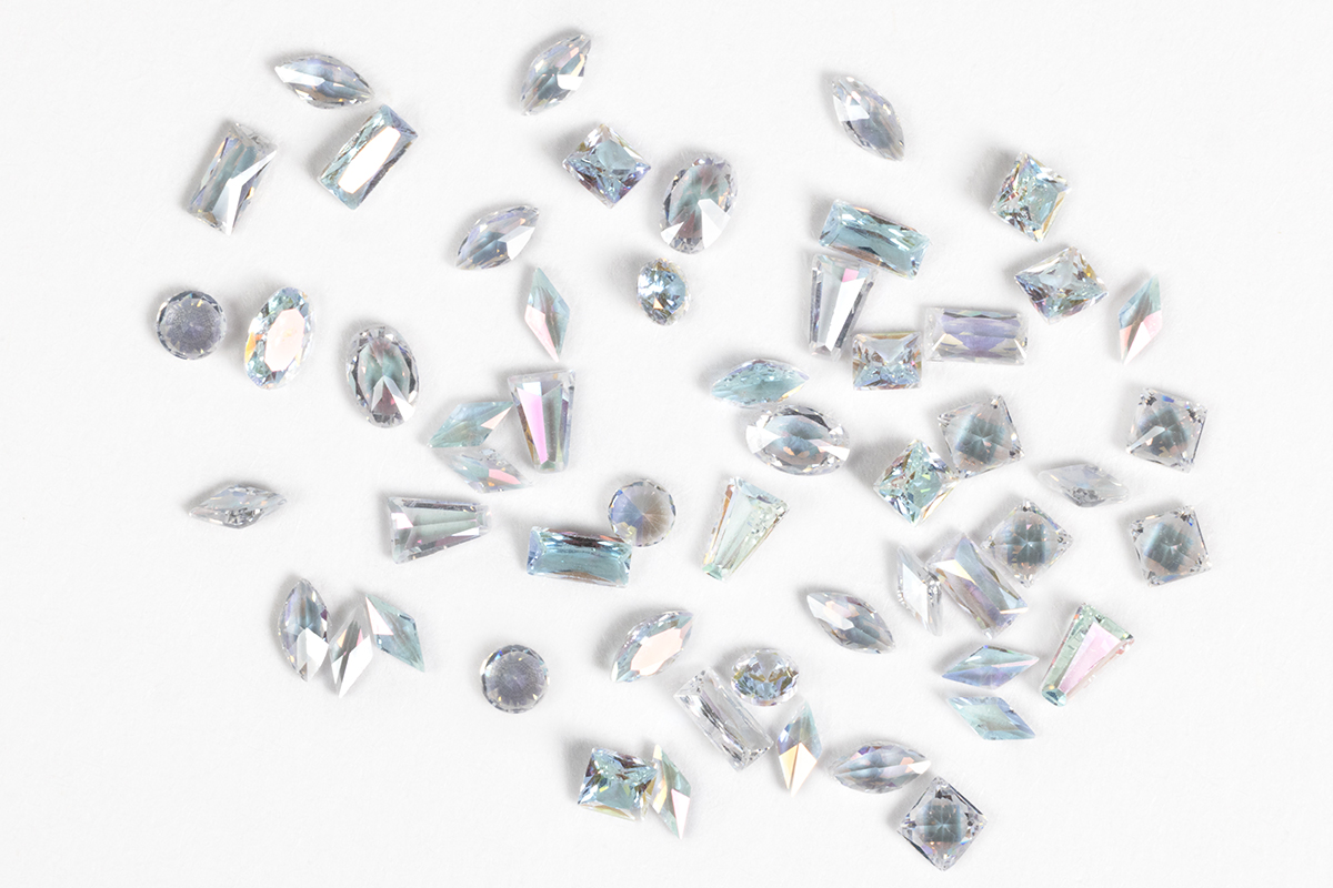 Jolifin micro Overlay - Strass aurora irisierend