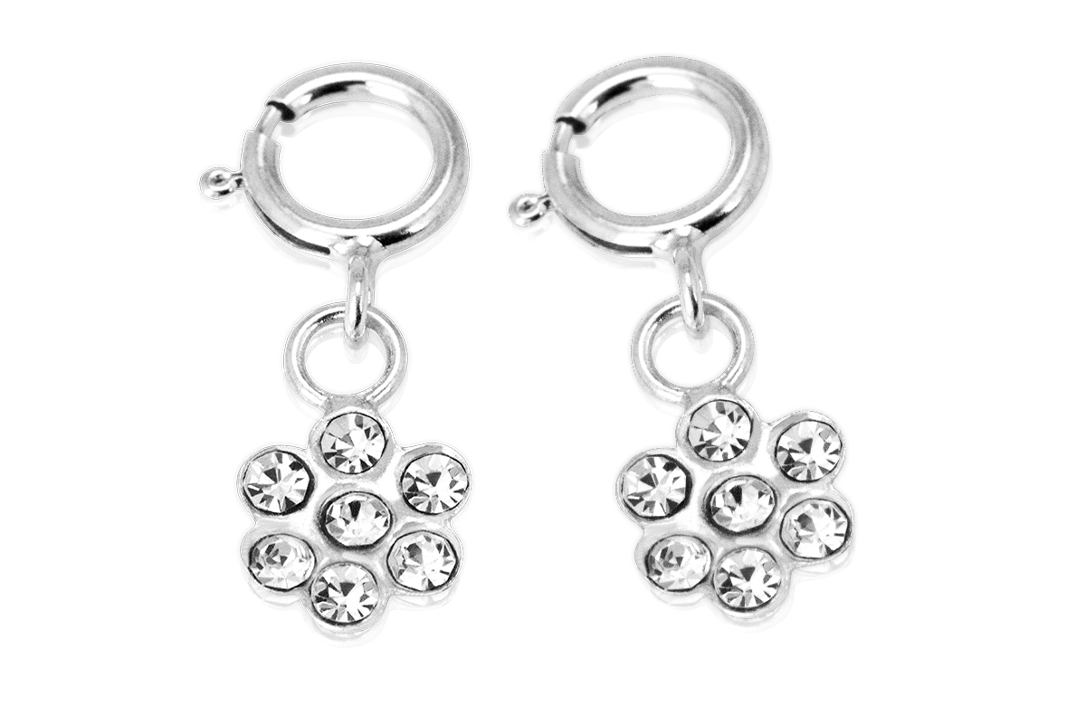 Jolifin Nagel-Piercing Blume - klar