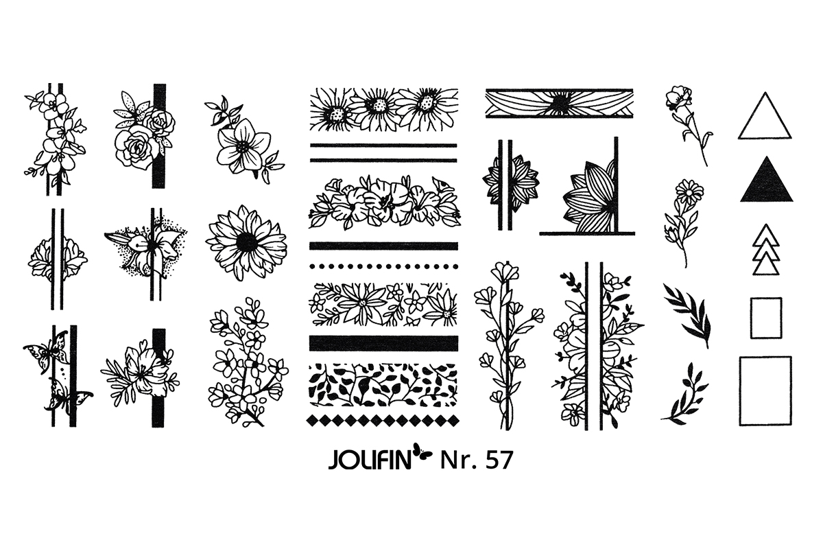 Jolifin Stamping-Schablone Nr. 57