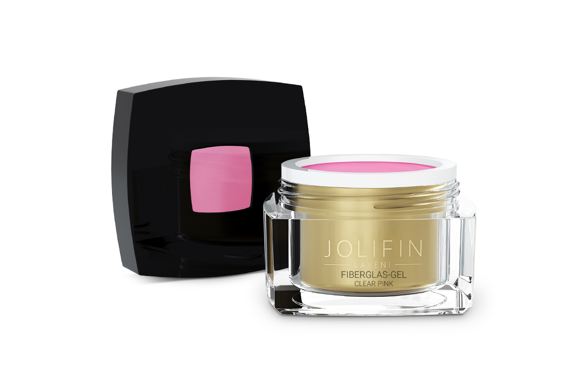 Jolifin LAVENI - Fiberglas-Gel clear pink 5ml