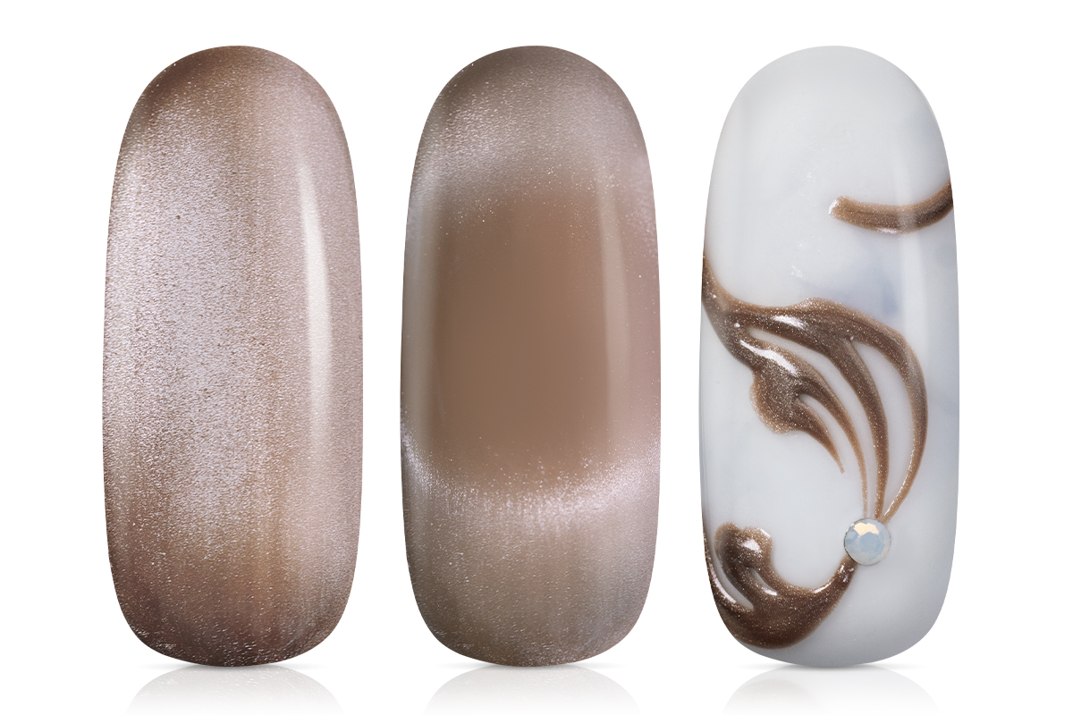 Jolifin LAVENI PRO Farbgel - Cat-Eye satin cappuccino 5ml
