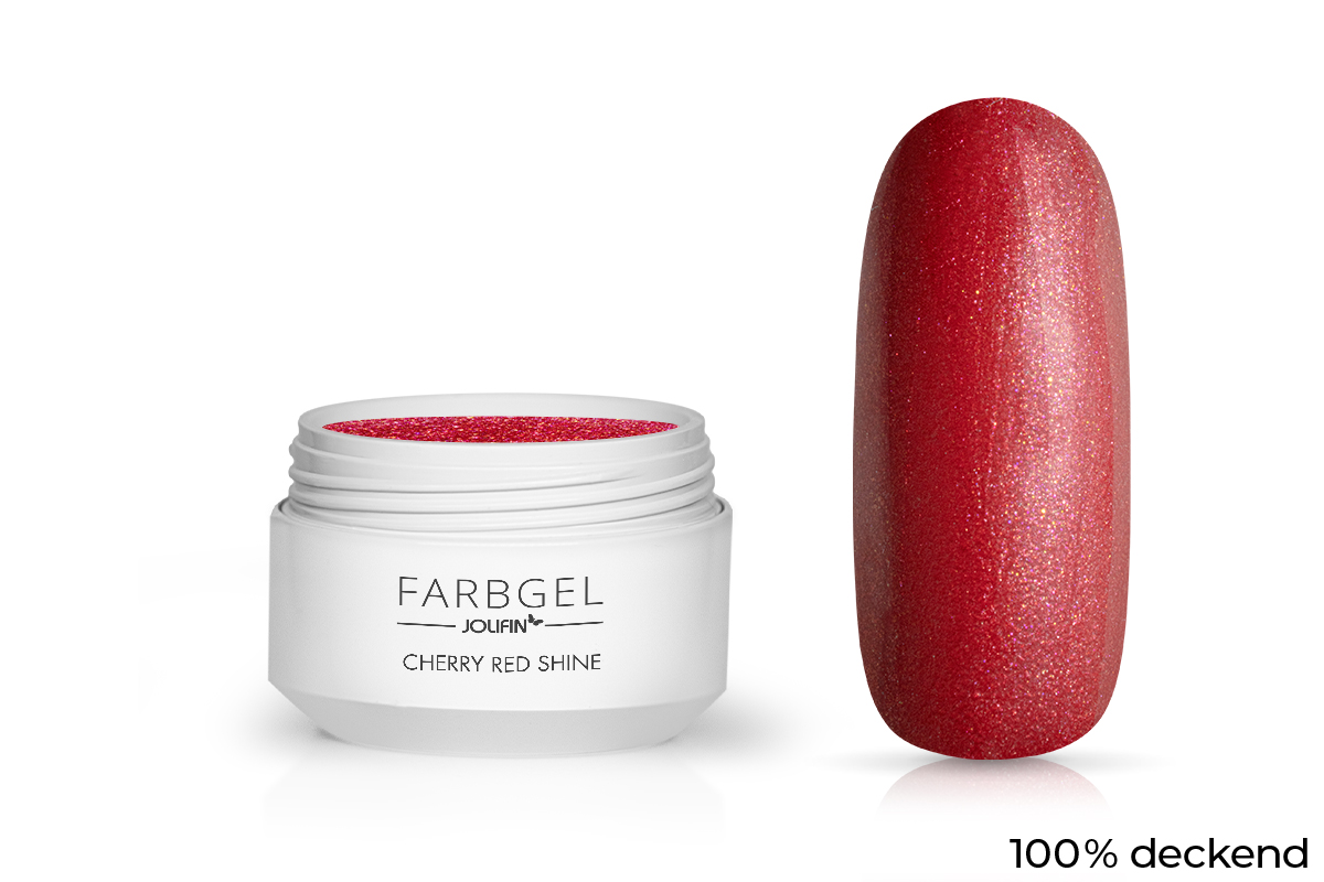 Jolifin Farbgel cherry red shine 5ml 