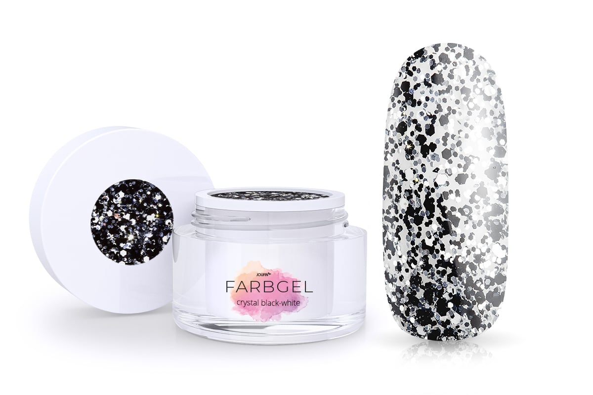 Jolifin colour gel crystal black-white 5ml
