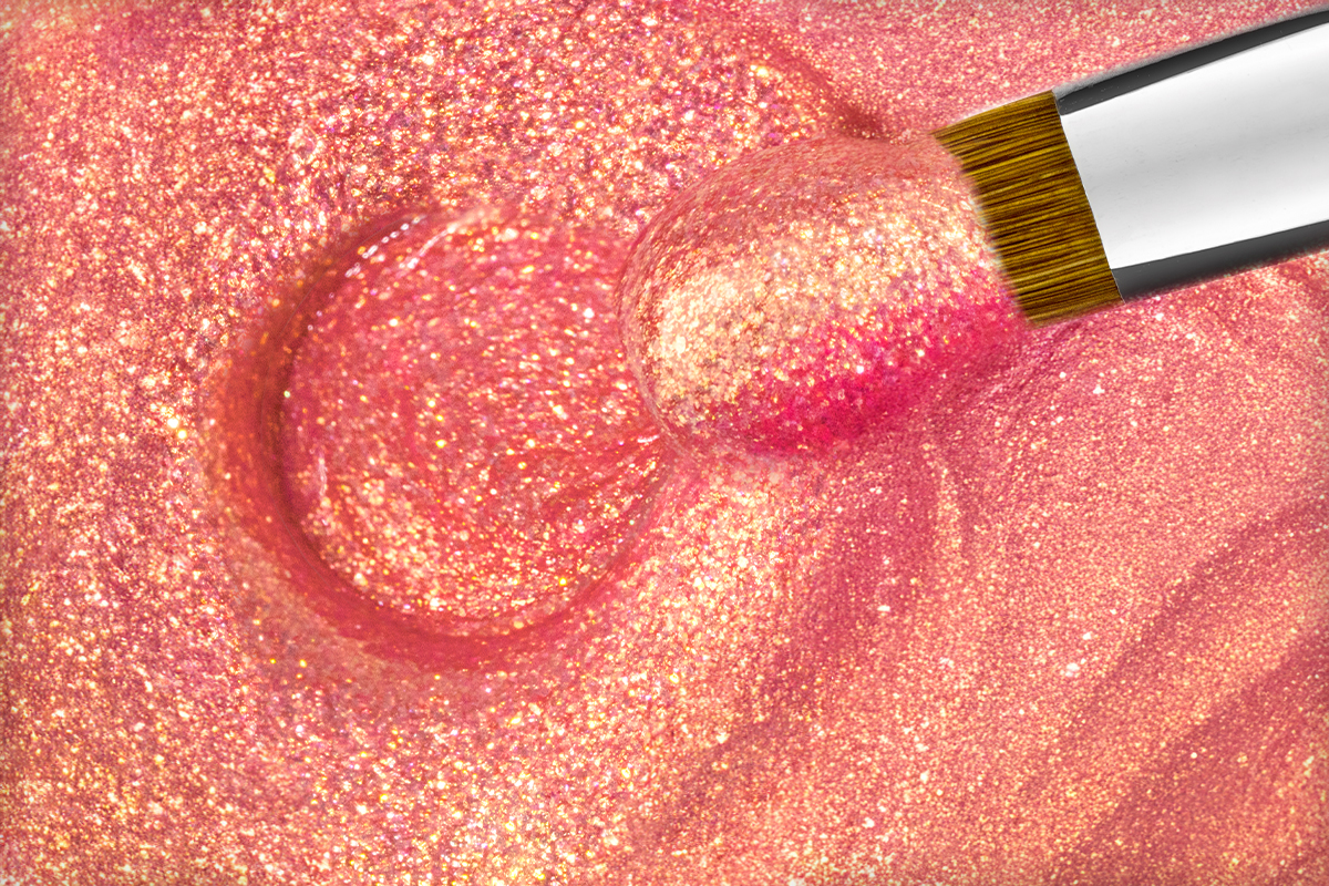 Jolifin LAVENI Farbgel - sparkle coral 5ml