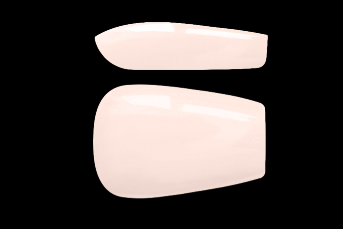 Jolifin 150 tip box Press-On Coffin - short milky nude