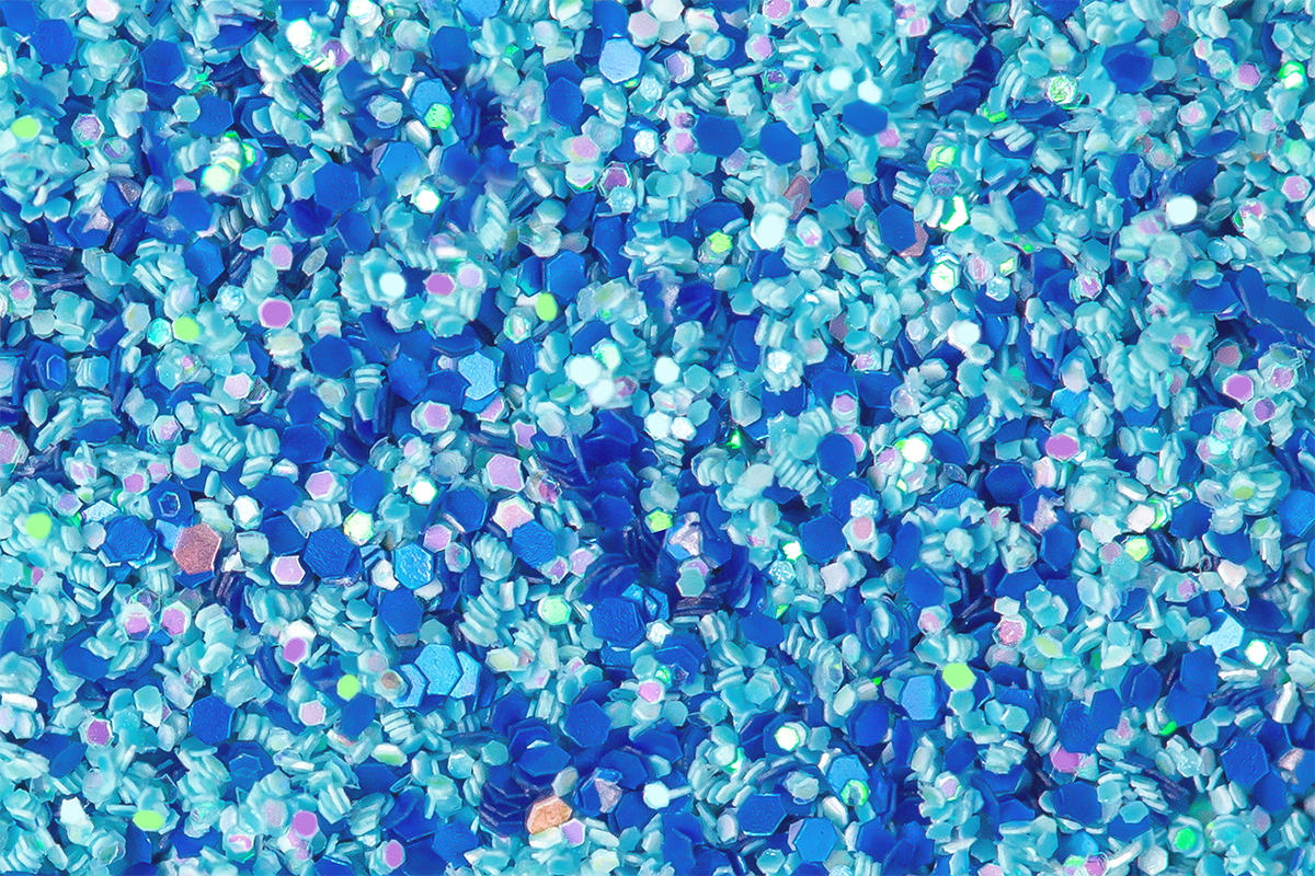 Jolifin Matt-Effekt Glitter - blue
