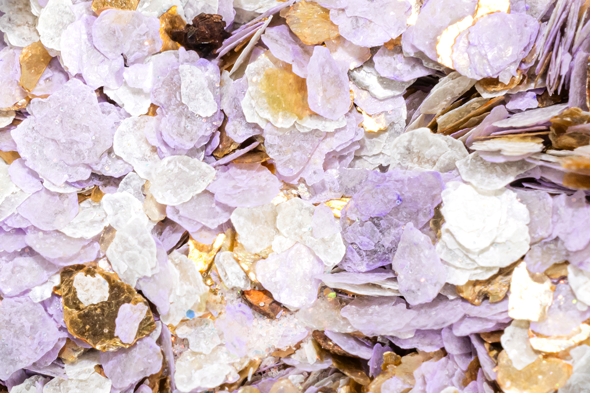 Jolifin Flakes Glittermix - elegant pastell-lavender