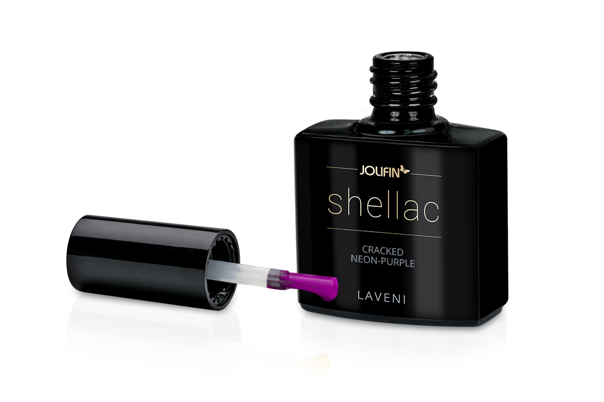 Jolifin LAVENI Shellac - cracked neon-purple 10ml