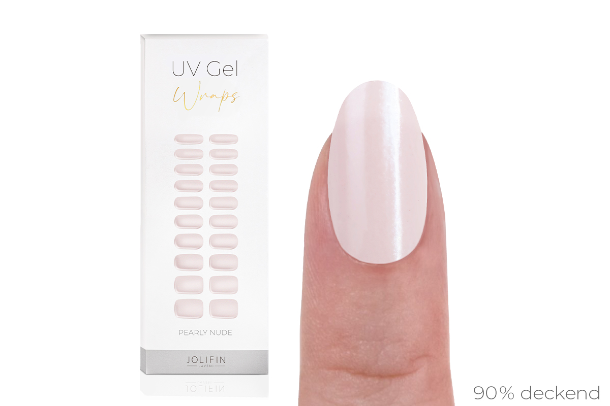Jolifin LAVENI UV Gel-Wraps - pearly nude