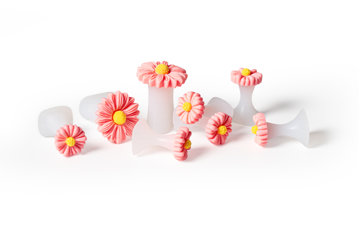 Jolifin Pediküre Zehentrenner - einzeln rosa