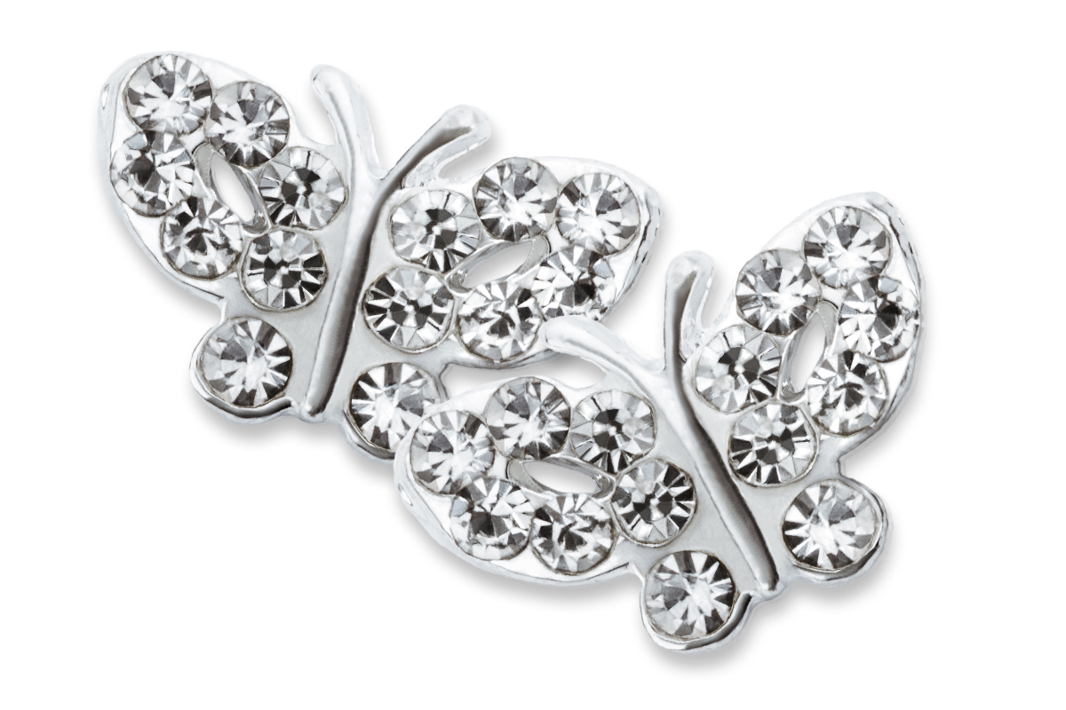 Jolifin Overlay Butterfly silver