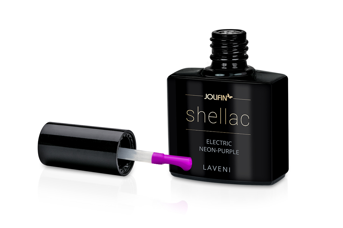 Jolifin LAVENI Shellac - electric neon-purple 10ml