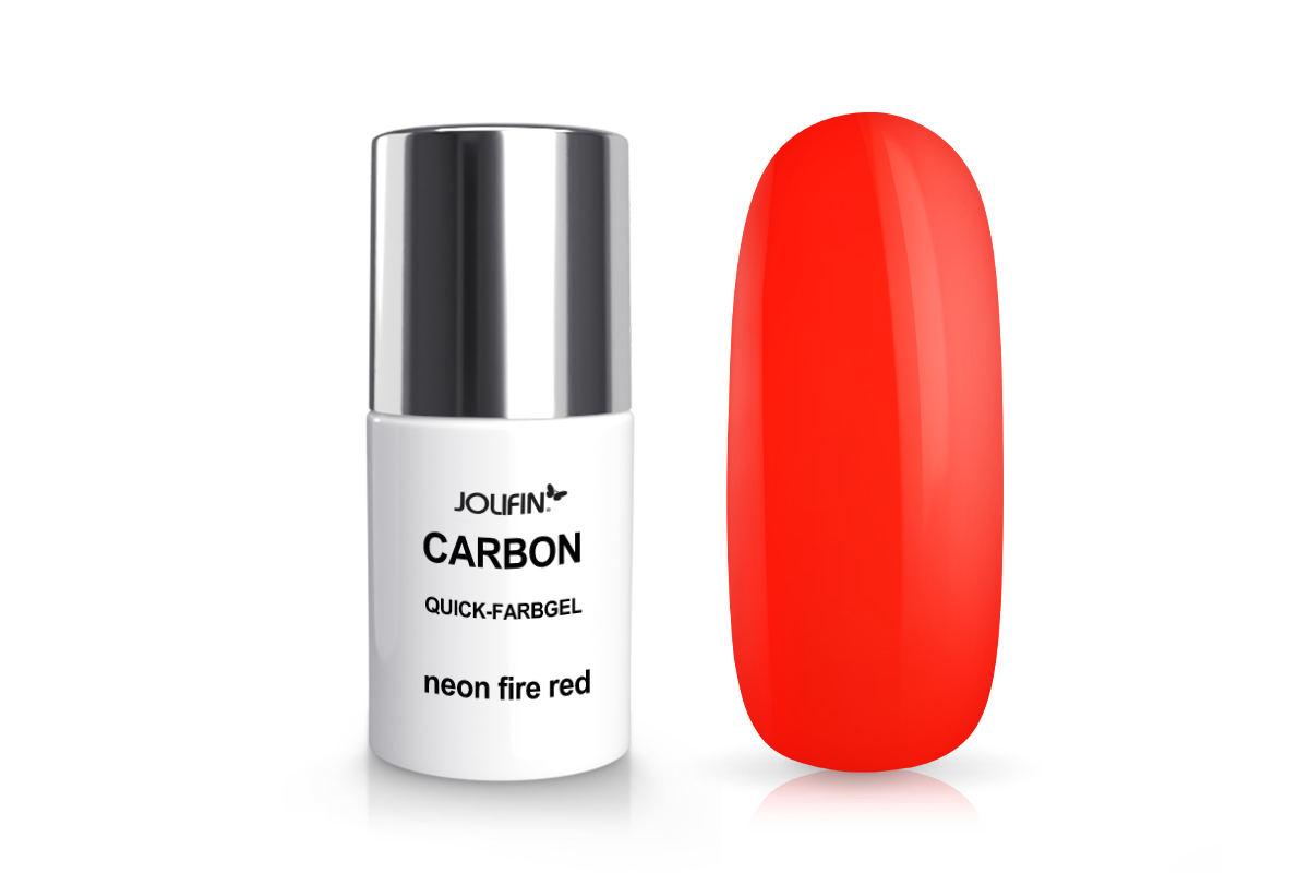 Jolifin Carbon Quick-Farbgel - neon fire red 11ml
