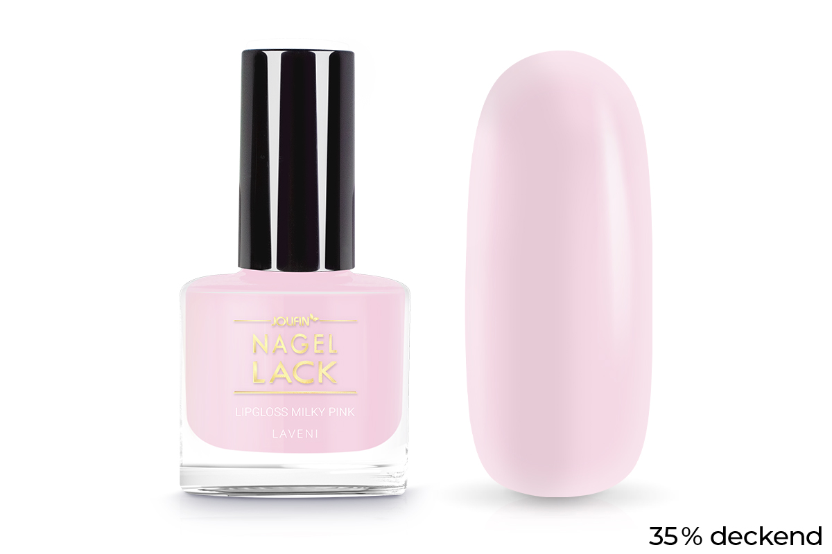 Jolifin LAVENI Nagellack - lipgloss milky pink 9ml