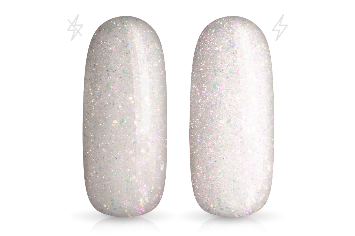 Jolifin LAVENI Shellac - FlashOn nude Glitterflakes 10ml