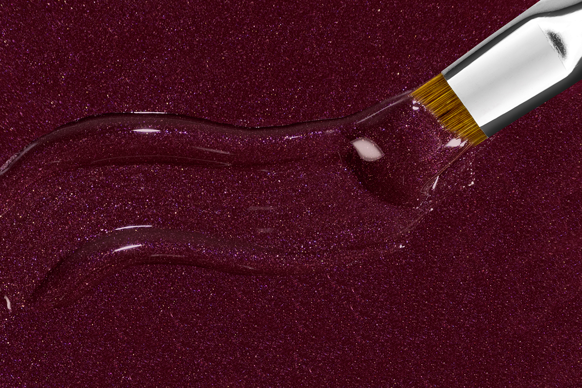 Jolifin Farbgel burgunder Glimmer 5ml