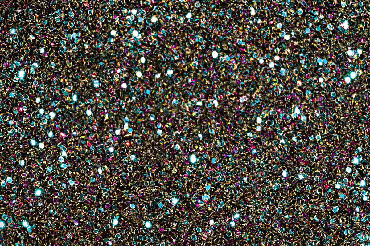 Jolifin LAVENI Chameleon Glitter - black jungle