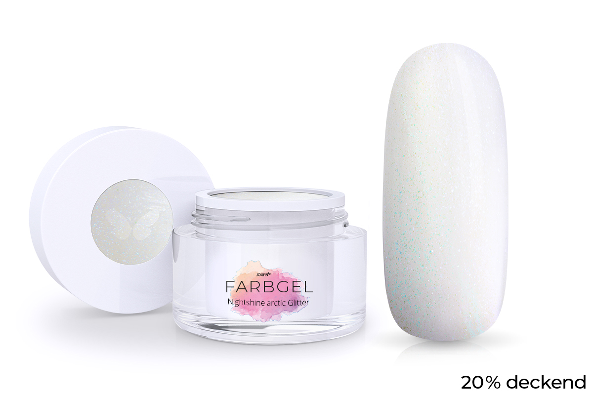 Jolifin Farbgel Nightshine arctic Glitter 5ml