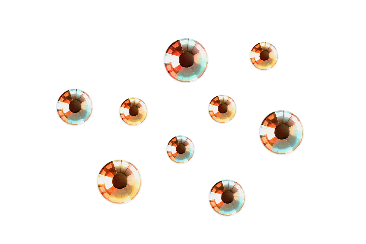 Jolifin LAVENI Rhinestones 1440 pieces - copper