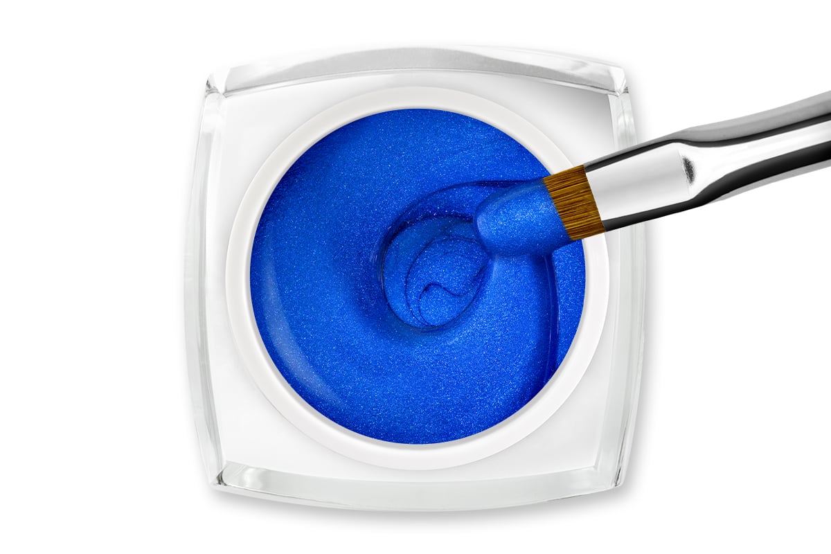 Jolifin LAVENI Farbgel - blue Glimmer 5ml