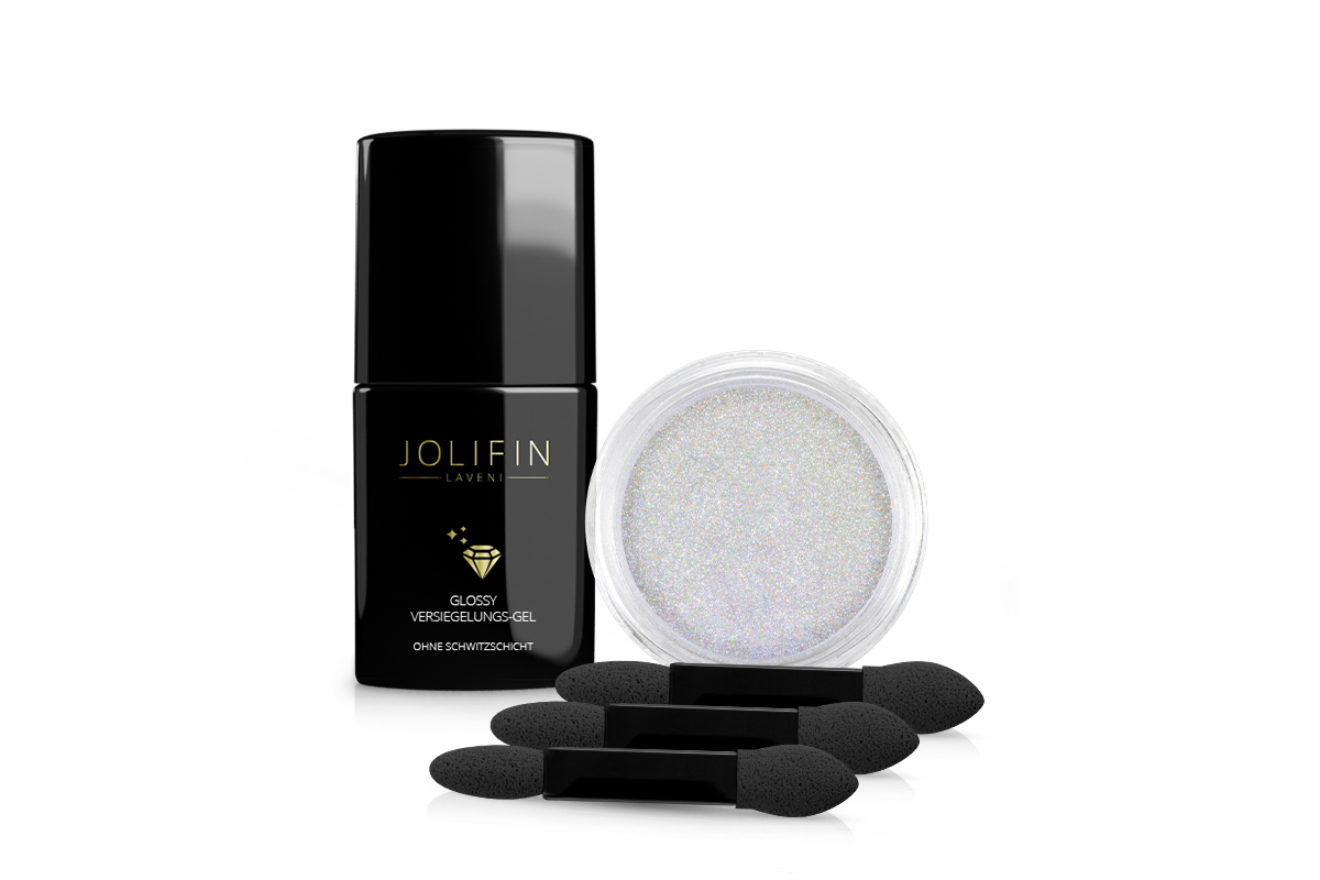 Jolifin Pearl-Chrome Pigment Set - white