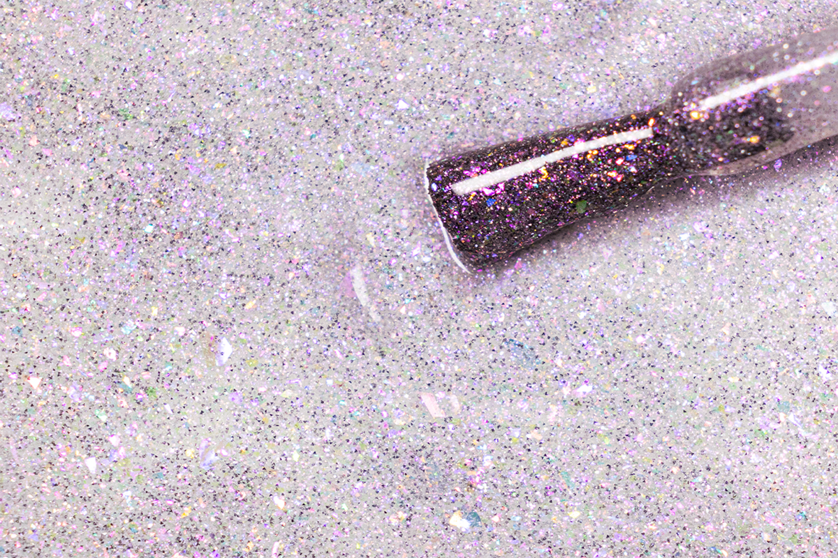 Jolifin LAVENI Shellac - FlashOn purple galaxy Flakes 10ml