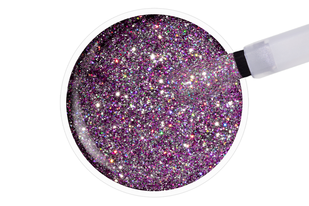 Jolifin LAVENI Shellac - fancy roses Glitter 10ml