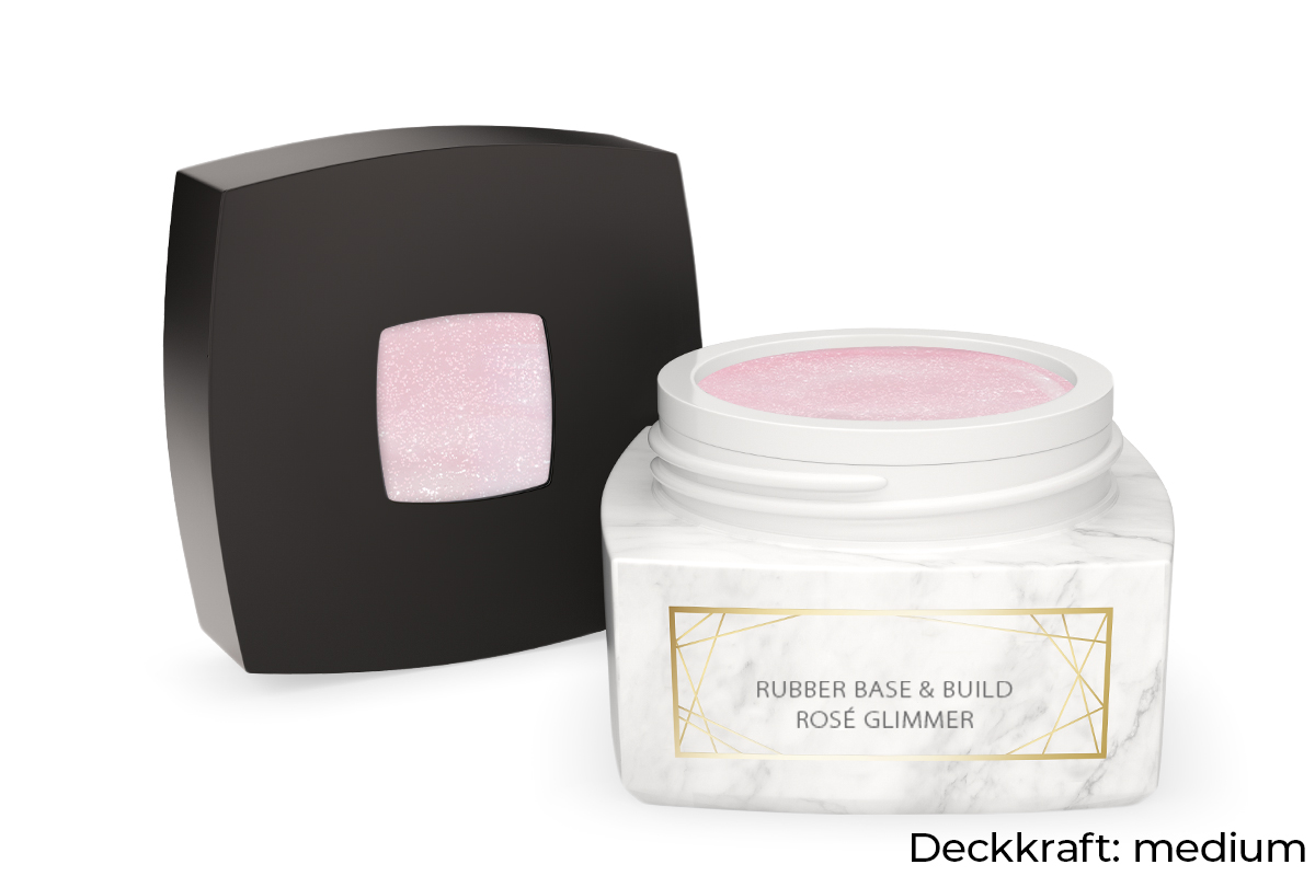 Jolifin LAVENI PRO - Rubber Base & Build rosé Glimmer 30ml