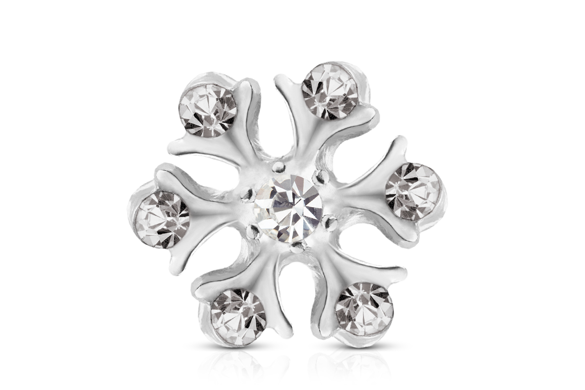 Jolifin Overlay Schneeflocke silber