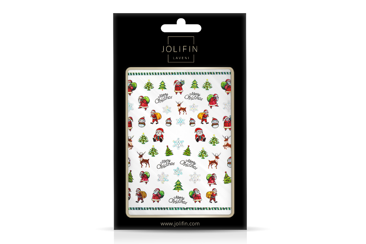 Jolifin LAVENI XL Sticker - hologram christmas No. 3