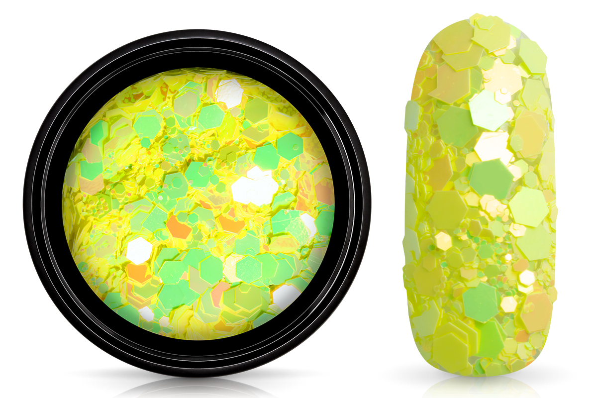 Jolifin LAVENI Festival Glitter - neon-yellow