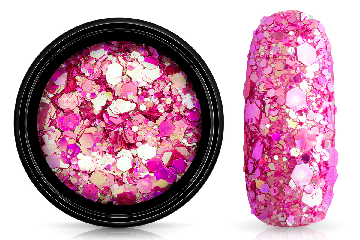 Jolifin Supernova Glitter - hologramm pink