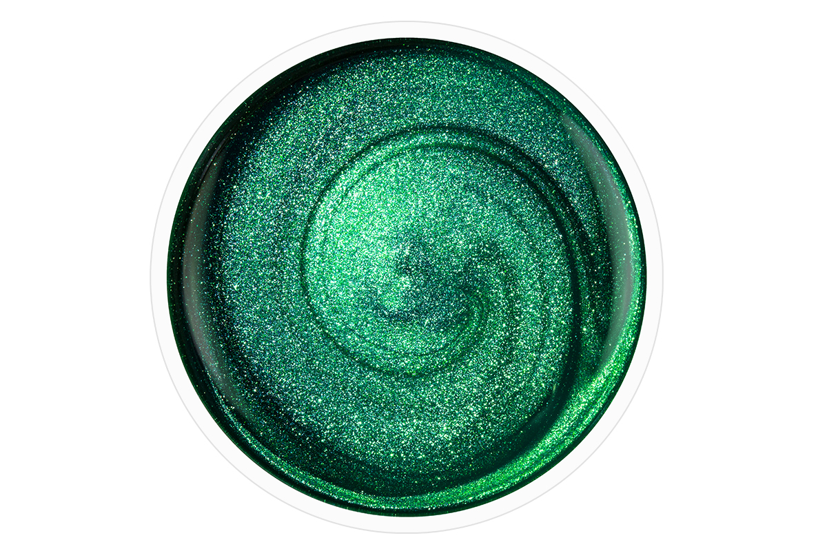 Jolifin Stamping-Lack - green glitter 12ml