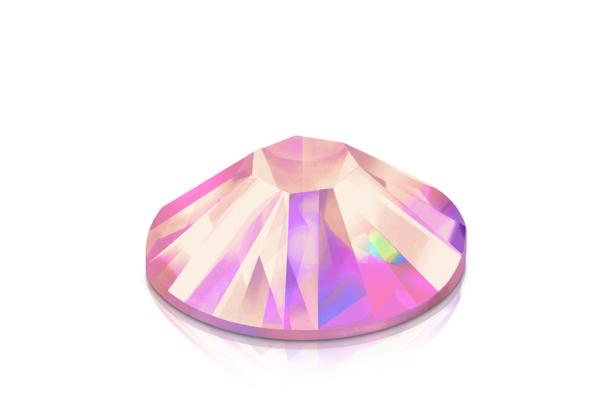 Jolifin Strasssteine 500 Stk - rosy irisierend Mix