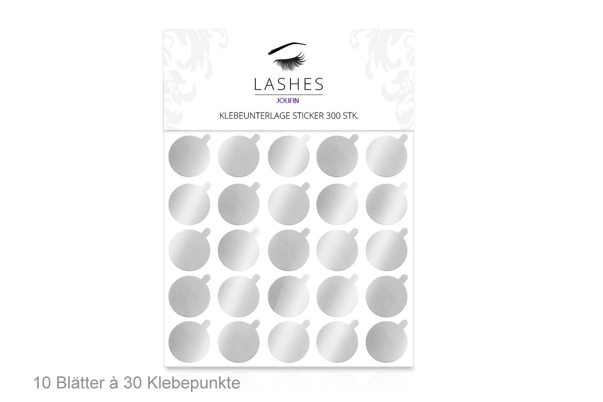 Jolifin Lashes - Klebeunterlage Sticker 300Stk.