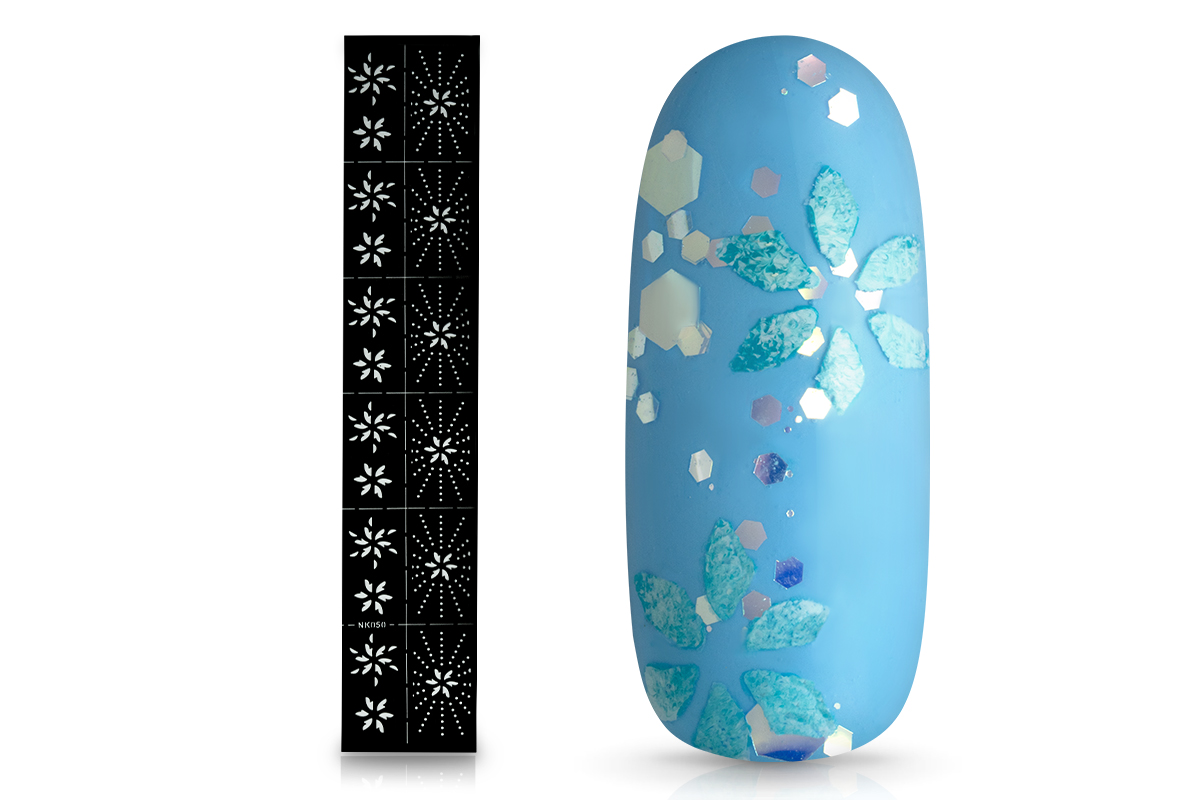 Jolifin LAVENI Airbrush- und Nagellackschablone Nr. 42
