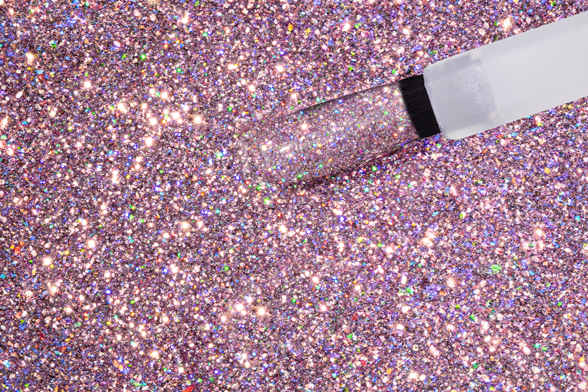 Jolifin LAVENI Shellac - extreme unicorn rosy Glitter 10ml