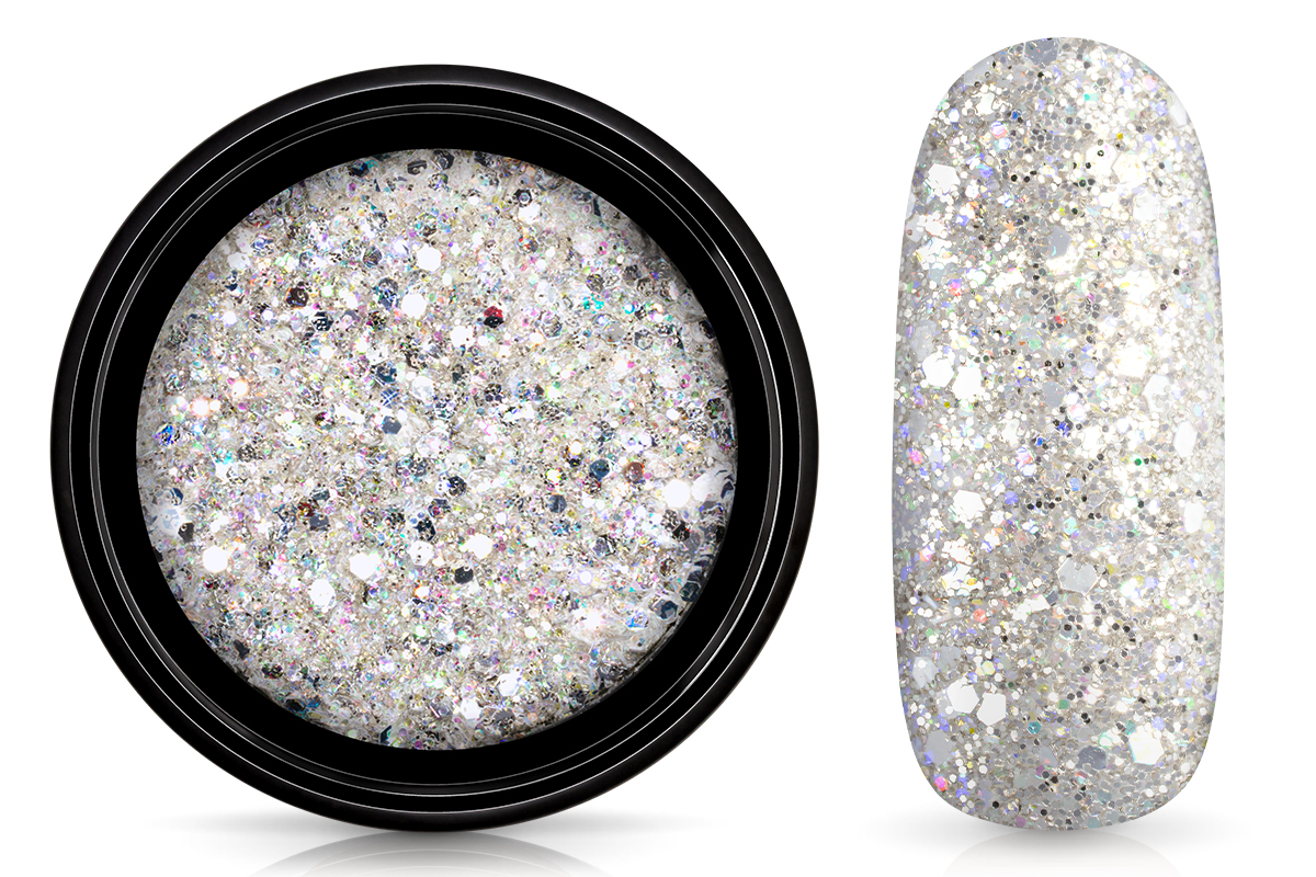 Jolifin LAVENI Sparkle Glitter - elegance silver