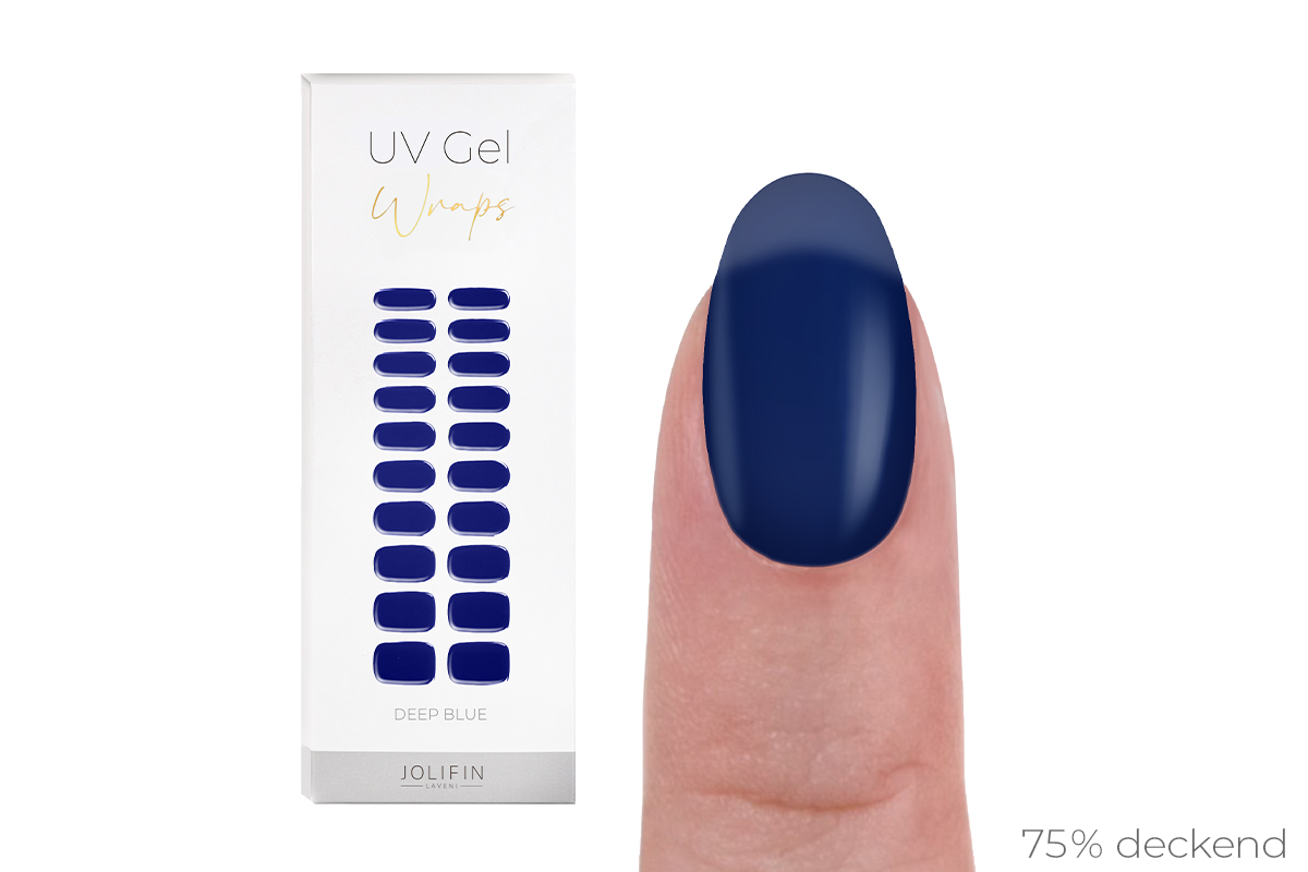 Jolifin LAVENI UV Gel-Wraps - deep blue