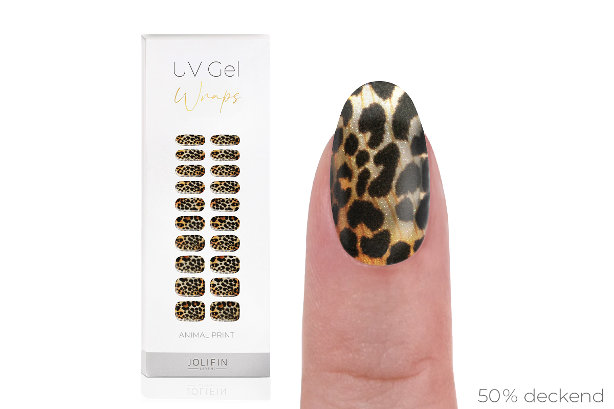 Jolifin LAVENI UV Gel-Wraps - animal print