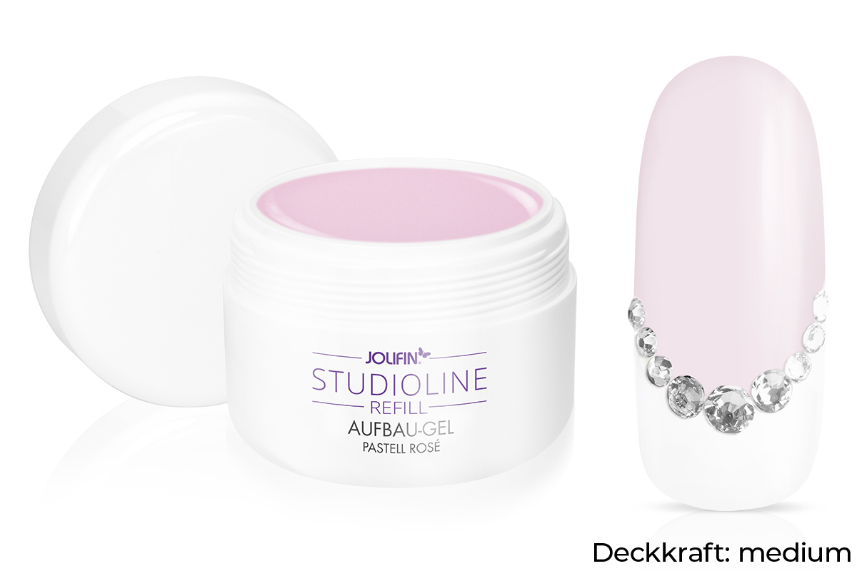 Jolifin Studioline Refill - Aufbau-Gel pastell rosé 250ml