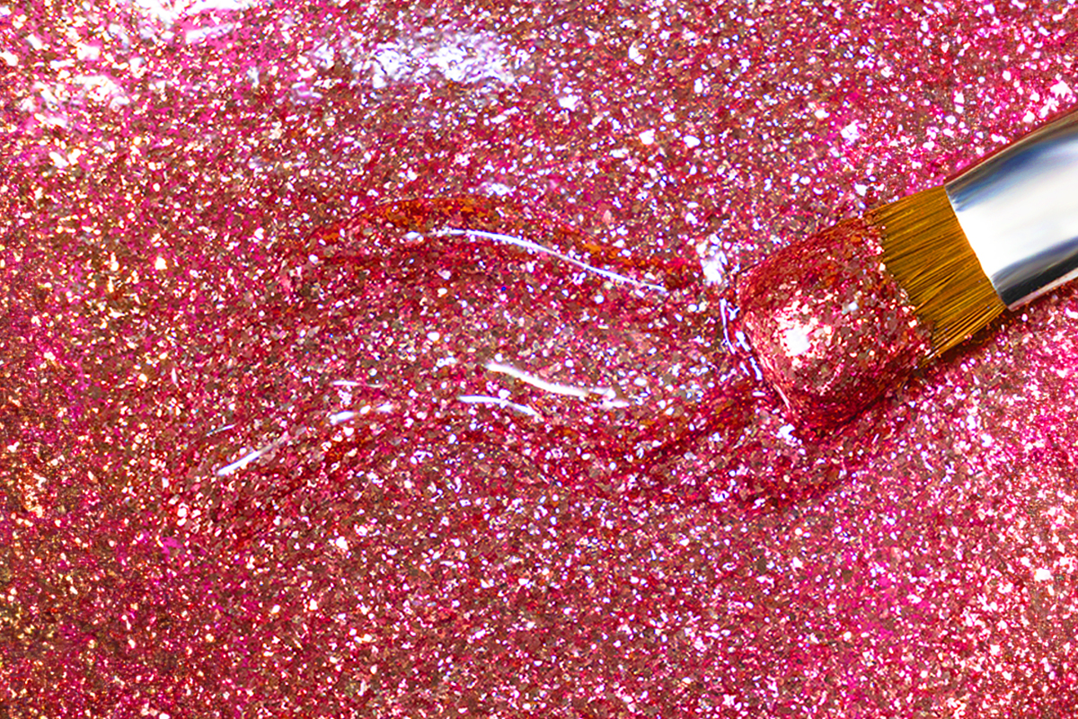 Jolifin LAVENI Farbgel - sparkle chrome red 5ml