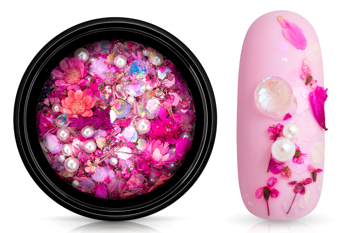 Jolifin Dried Flowers Nail-Art Mix - pink