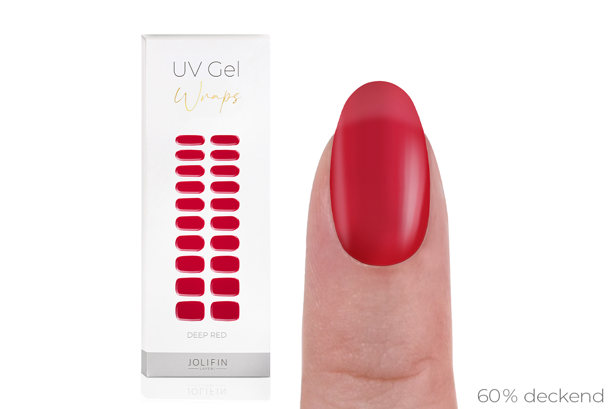 Jolifin LAVENI UV Gel-Wraps - deep red
