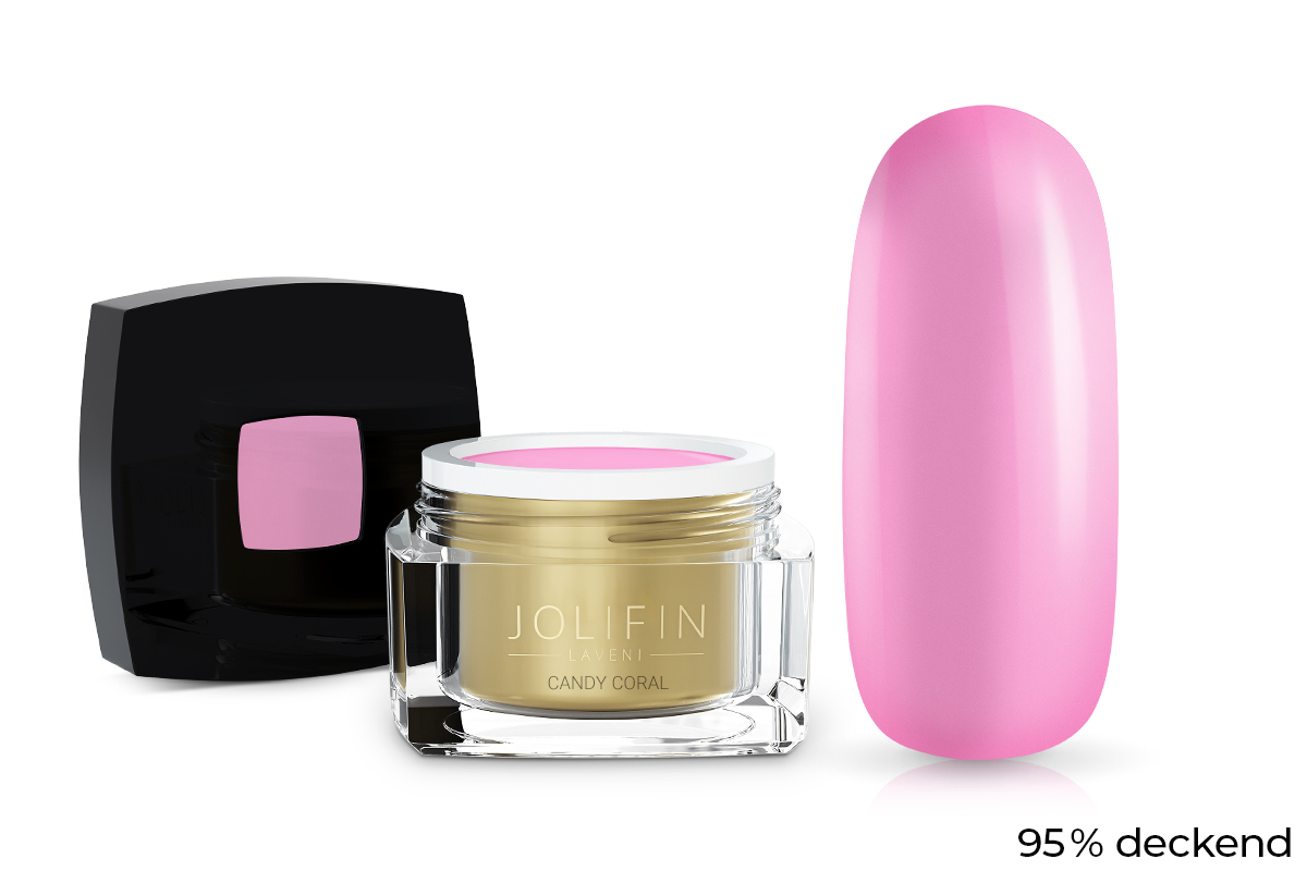 Jolifin LAVENI Farbgel - candy coral 5ml
