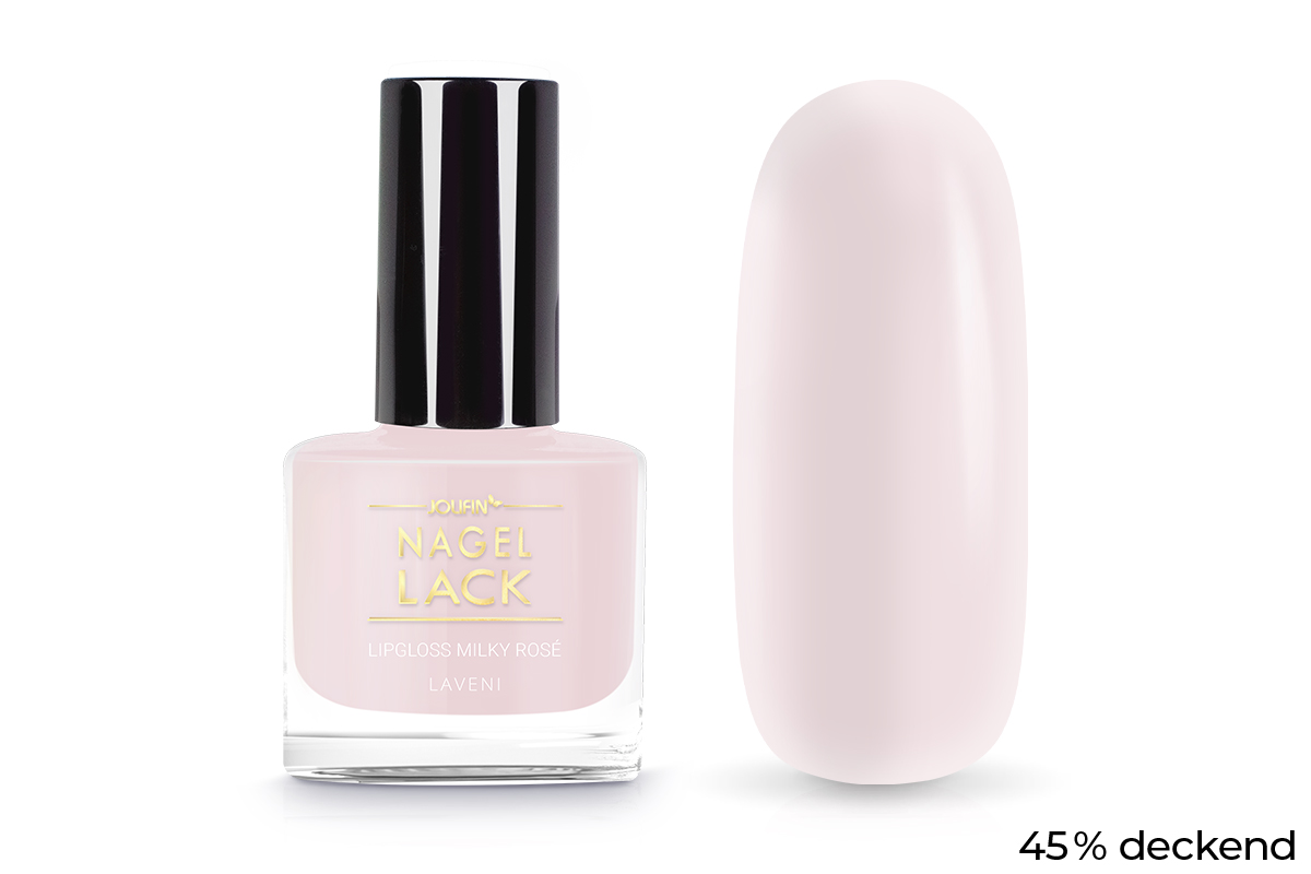 Jolifin LAVENI Nagellack - lipgloss milky rosé 9ml